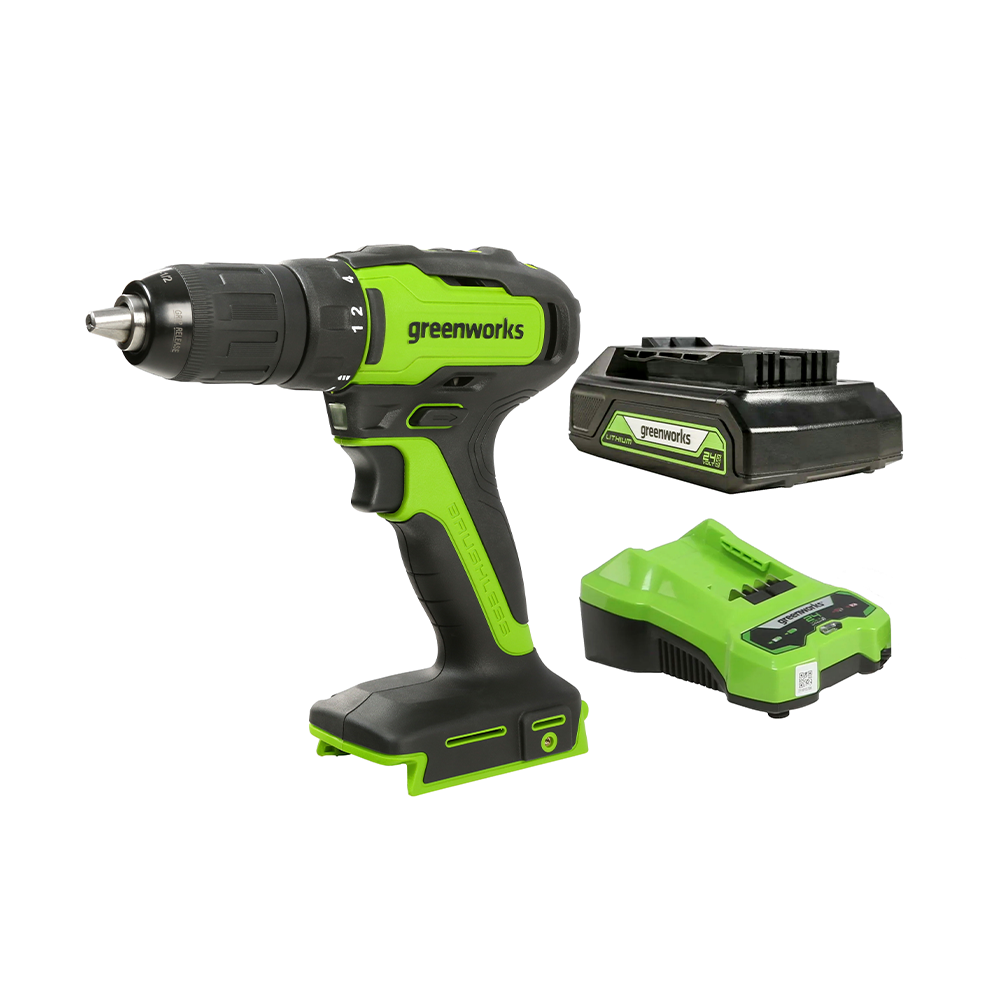 Greenworks 24V Brushless 2.0Ah Drill-Driver Kit