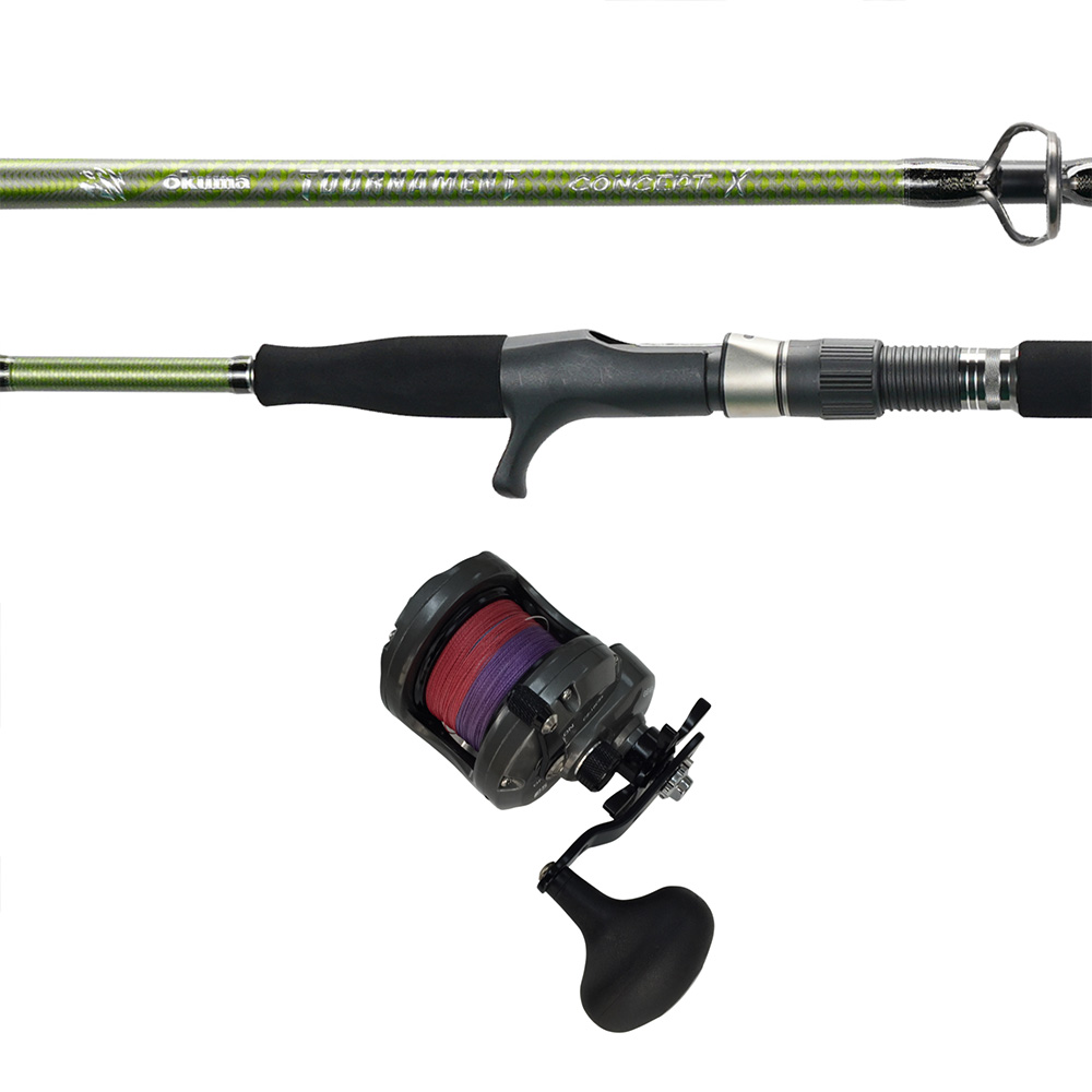 Okuma Cortez 5B Slow Jigging Rod and Reel Fishing Set