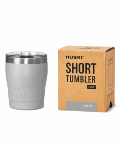 Huski Stone Grey Short Tumbler 2.0