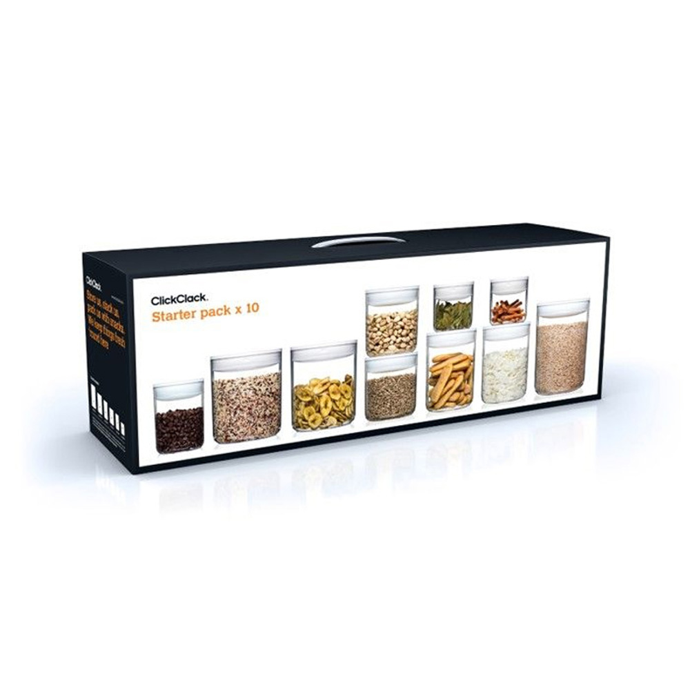 ClickClack Pantry Starter Set Round (10-Piece)
