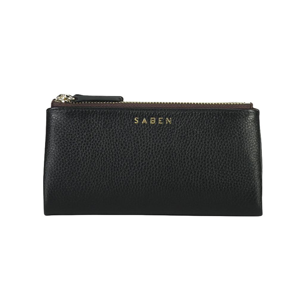 Saben Sam Leather Wallet (Black)