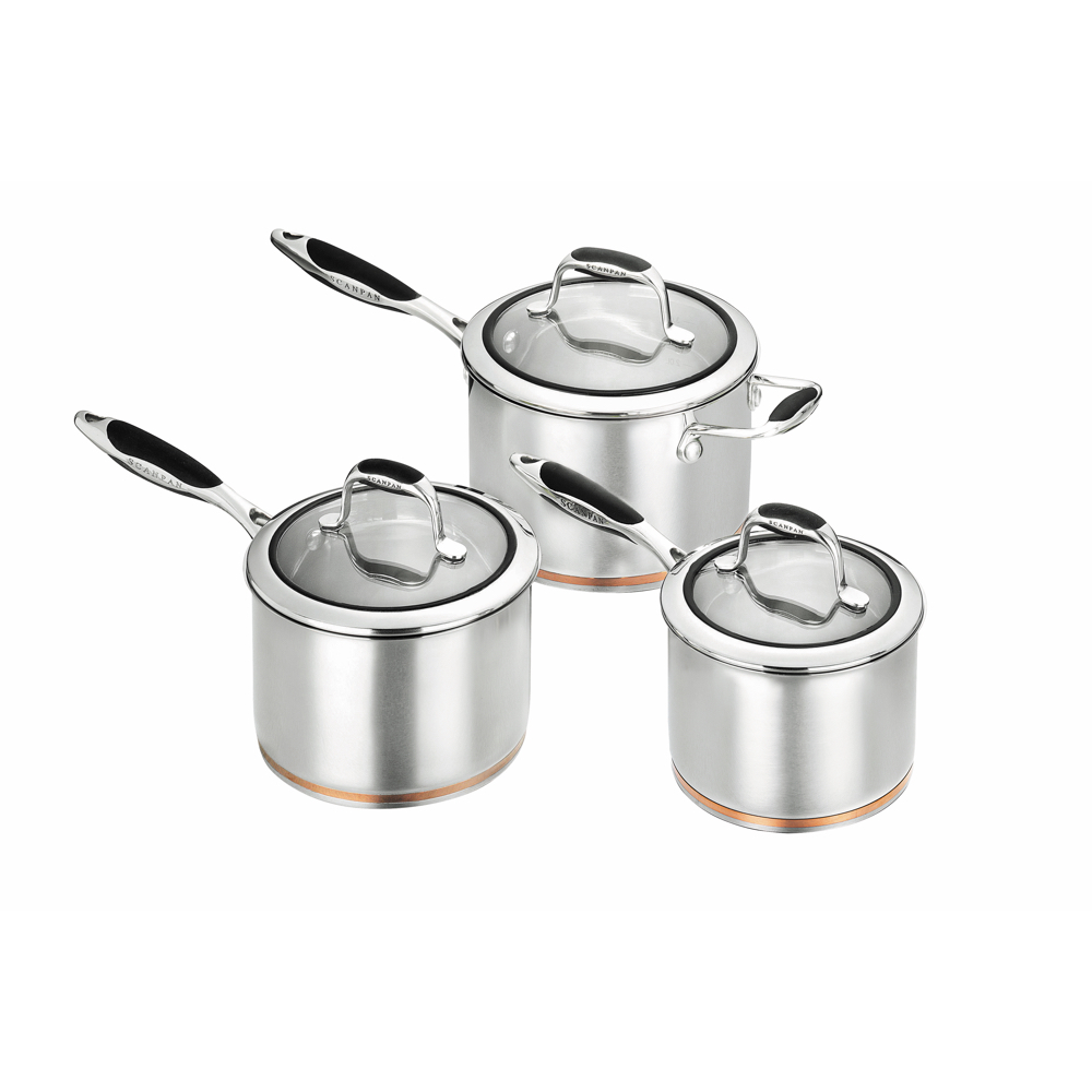 Scanpan Coppernox Saucepan Set (3-Piece)