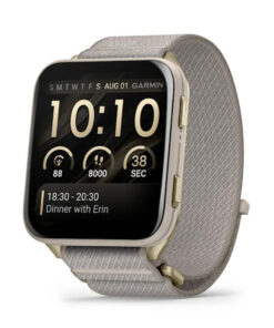 Garmin Venu X1 (Soft Gold/Titanium/French Gray Nylon Band)