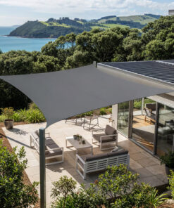 Alternative view of Shade Sail Rectangular Waterproof 280gsm 3m x 5m (Graphite)