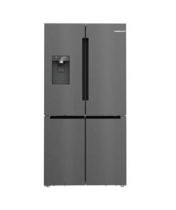 Bosch 574L Series 6 French Door Refrigerator Ice & Water Plumbed (Brushed Black Steel)