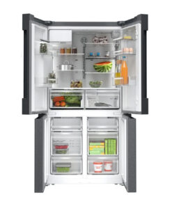 Alternative view of Bosch 574L Series 6 French Door Refrigerator Ice & Water Plumbed (Brushed Black Steel)