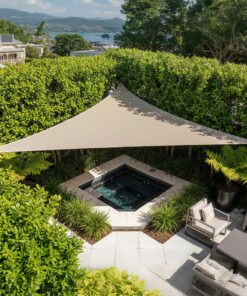 Shade Sail Right Angle Permeable 280gsm 3.6m x 5m (Natural)