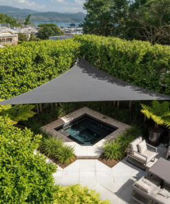 Shade Sail Right Angle Permeable 280gsm 3.6m x 5m (Graphite)