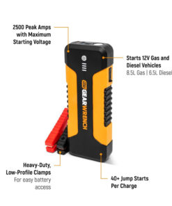 Alternative view of GEARWRENCH 2500A 12V Jump Starter and Powerbank