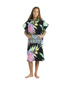 Roxy Stay Magical Printed Girls Hooded Towel (Anthracite Aquarella Active Rg)