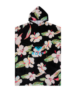 Roxy Stay Magical Printed Women's Hooded Towel (Anthracite Spring Charming)