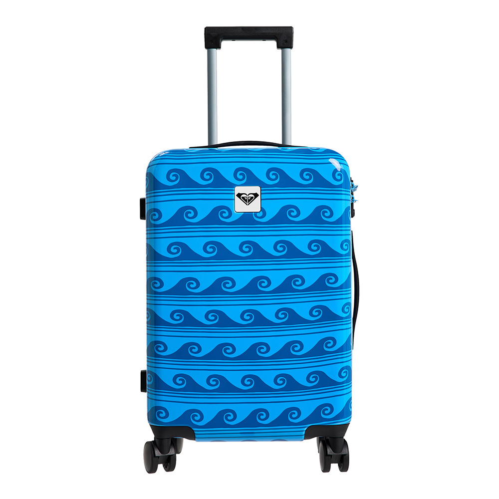 Roxy Like A Seashell Wheelie Luggage Bag (Silver Lake Blue Make A Spl Ax)