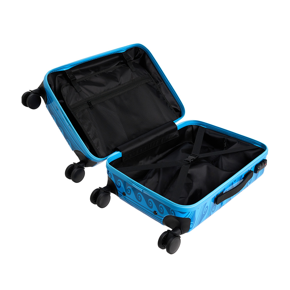 Roxy Like A Seashell Wheelie Luggage Bag (Silver Lake Blue Make A Spl Ax) - Image 2